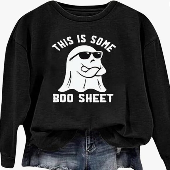 Tops - NWOT This is Some Boo Sheet Halloween Ghost Sweatshirt-Crewneck Pullover